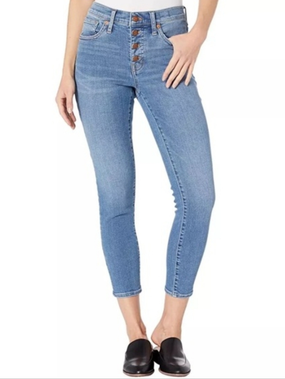 Madewell 9" Mid-Rise Skinny Crop Jeans Size 28 NWT
